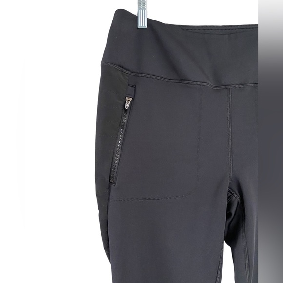 Spyder thick lined black leggings side zipper size xl plus size like new - Picture 3 of 8